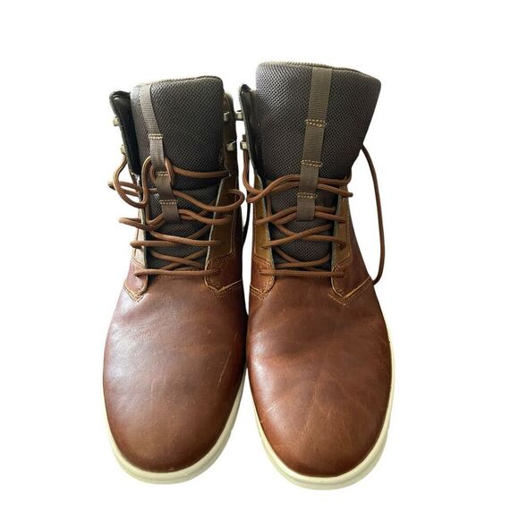 Timberland Mens Brown Leather Hoverlite Graydon Sneaker Boots Size 12 - Picture 1 of 13